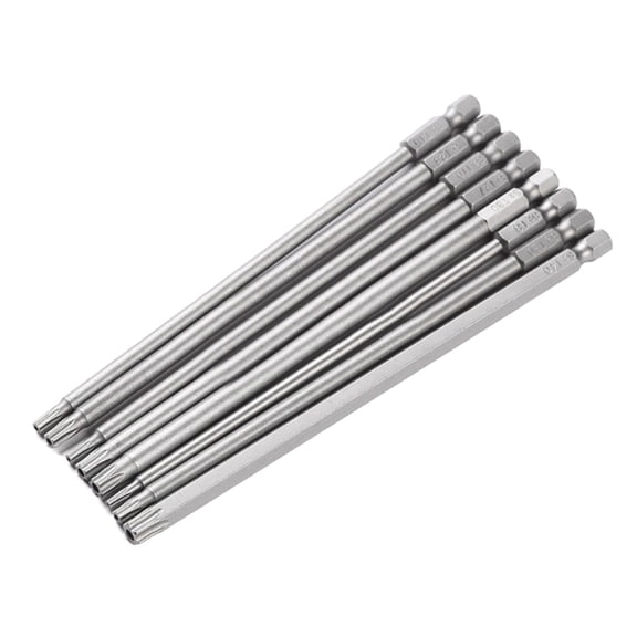 Zecic Heavy Duty 8Piece Magnetic Torx Head Screwdriver Bit Set for Manual Screwdriver