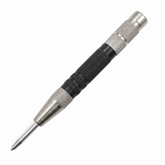 Zecic Heavy Duty Automatic Center Punch Spring Loaded Center Hole Punch with Adjustable Tension Hand Tool for Metal Wood