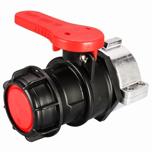 Zecic Industrial Grade 75mm Shutoff Valves with Brass Connector Easy to Use for Rainwater Tanks Plastic Container Maintenance