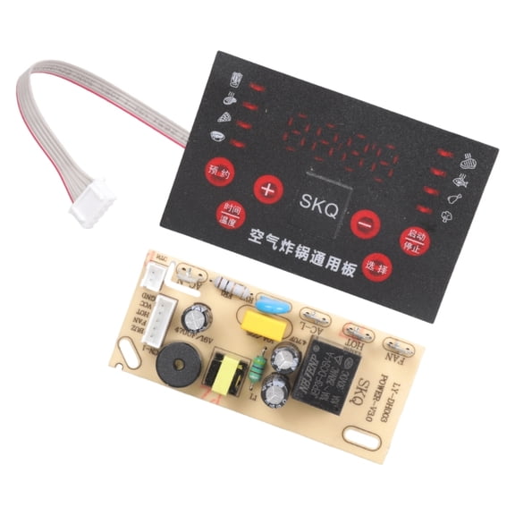 Zecic Intelligent Air Frying Control Board Replacement Part Temperatures Customization Durability Plastic Construction