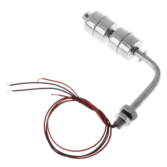 Zecic Liquid Level Sensor Metal Steel Float Switch Water Level Sensor for Pool for Tan
