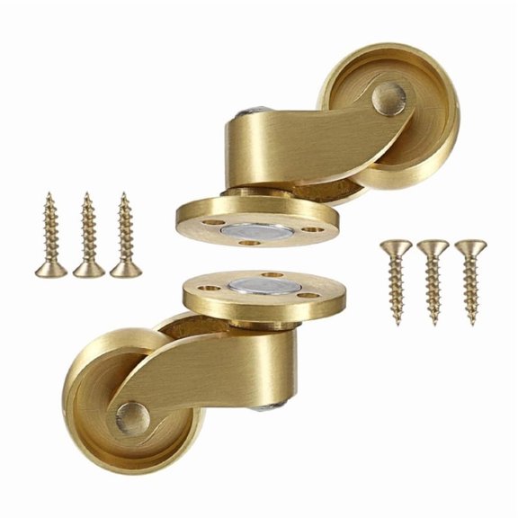 Zecic Long Time Use Brass Casters 360 Degree Rotation Wheel for Heavy Furniture