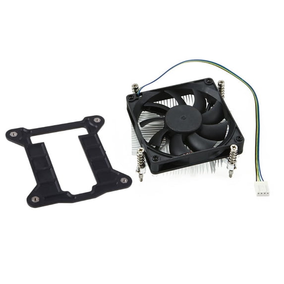 Zecic Low Profile CPU Cooler for Intel ITX for Case 27mm Height CPU Cooler Air Cooler 88mm PWM Fan for intel LGA1155 1156 1150