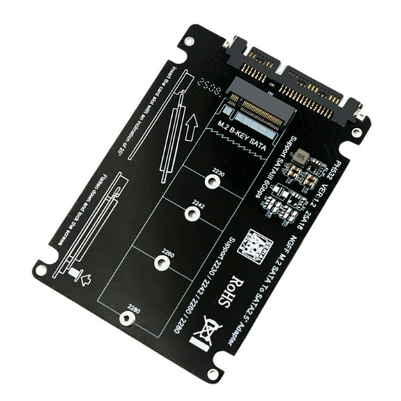 Zecic M.2 B Key Adapter Card Support 2230 2242 2260 2280 Hard Disk B Key to Adapter Card Converter Board