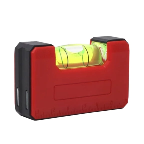 Zecic Magnetic 60mm Plastic Spirit Level with Single Bubble Indicator and Night Feature