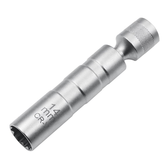 Zecic Magnetic Thin Walled for Spark Plug Socket Universal Joint 12 Point 3/8-Inch Drive Swivel Socket Removal Tool 14mm for C
