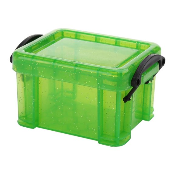 Zecic Mini Plastic Box with Locking Lid for Jewelry Beads Small Crafts Items Accessory