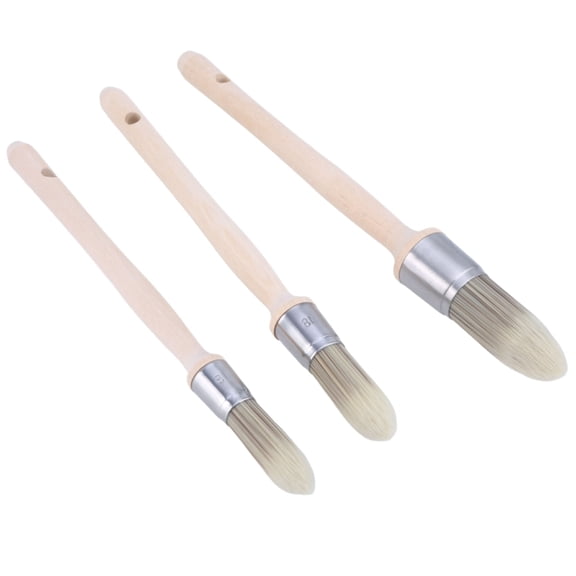 Zecic MultiPurpose Paint Brush 3PC Trim Paint Brush for Interior and Exterior Use
