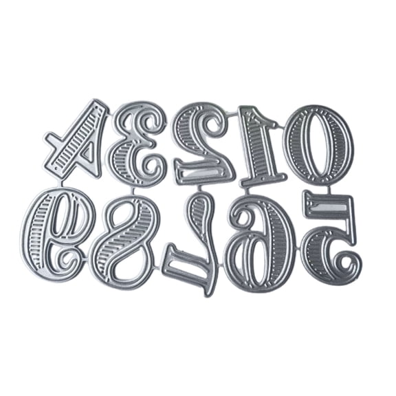 Zecic Numbers Embossing Die Cuts for Birthday Card Making DIY Craft Scrapbooking