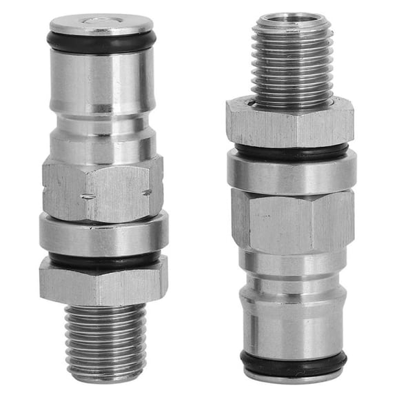 Zecic Pack of 2 Reliable Home Brewing Kegs Ball Lock Posts Gas Valves Simple Installation Ball Locking Barrels Connectors