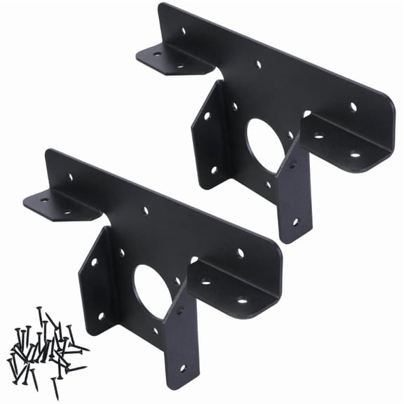 Zecic Pergola Corner Brackets Extension Adjustable Beam Pillars Fixed Bracket Wood Post Metal T Shaped Bracket Hardware