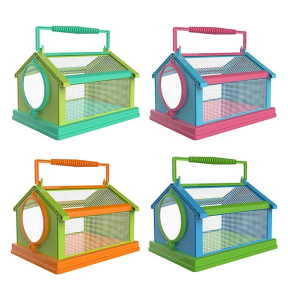 Zecic Plastic Reptile Terrarium Critter Case Portable Habitat for Turtle Butterfly Frog Collecting