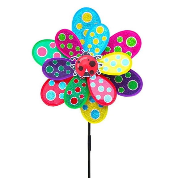 Zecic Plastic Wind Spinner Windmill Outdoor Products,Balcony Viewing Decoration Wonderful Wind Spinners for Balcony Fences