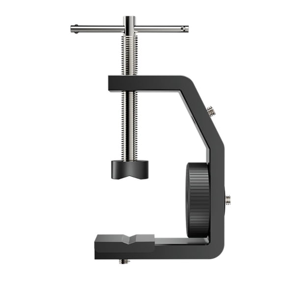 Zecic Professional C Clamp Desk Mount 1/4Inch Clip Clamp for Camera Tripod Head Desktop Clamp Stand