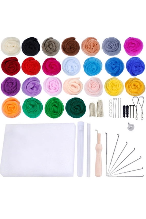 Professional Needle Felting Kit for DIY Art Project Keychain Pendant Home Decor