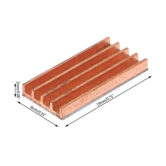 Zecic Pure Copper Cooling Heatsinks Cooler Pad for Motherboard DDR VGA Memory Chipset