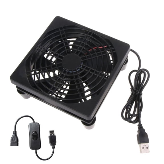 Zecic Quiet and Efficient 120mm USB Cooling Fan for Computer and Audio/Video Devices