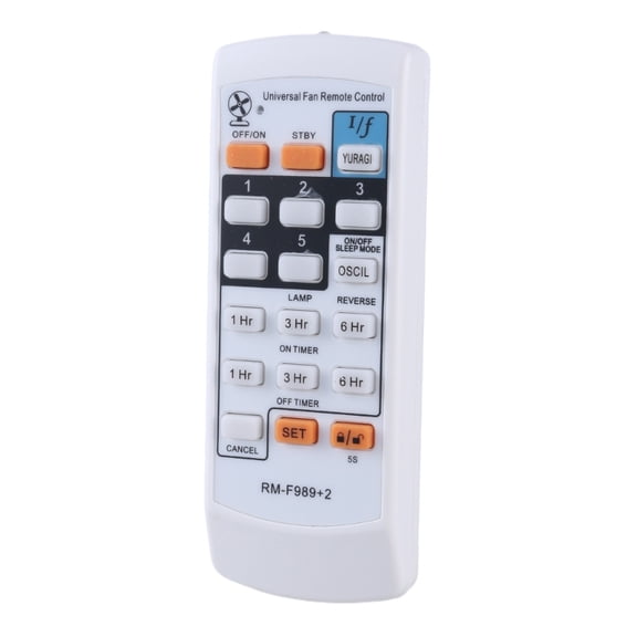 Zecic RM-F989+2 Fan Remote Controller Home Electric Fan Remote Control with Timer Speed Control Easily Adjust