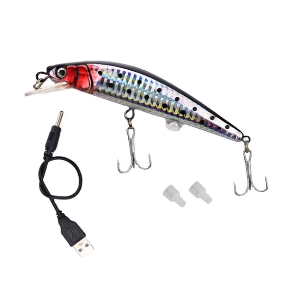 Zecic Rechargeable Crankbait Baits Trolling Fishing Lures Floating Swimbait Wobbler Hard Baits for Trouts Freshwater Saltwater