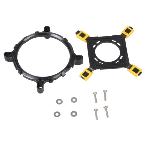 Zecic Retention Brackets Coolers,Mounting Brackets Kit CPU Fan Brackets Heatsink Radiators Mount Back Plate for LGA775 115X 1366