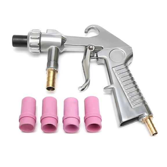 Zecic Sandblasters Kit Abrasive Sand Blasting Guns Sprays Guns Rust Remove with Ceramic Nozzles Adapter for Sandblast Cabinets