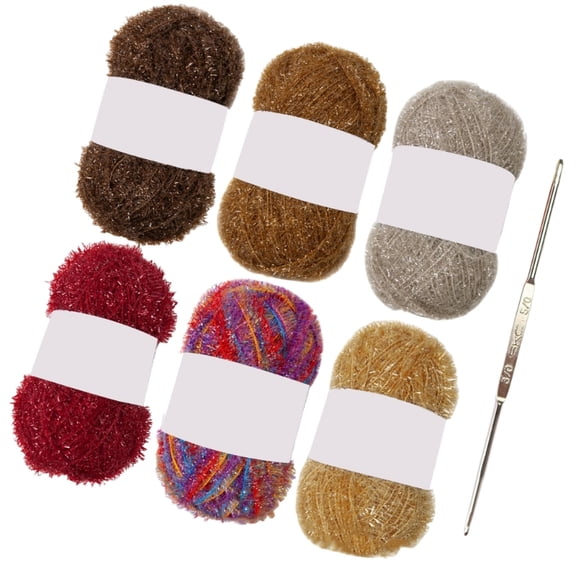 Zecic Scrubby Yarn for Beginner Professional Polyester Yarn Each Skein 1.76oz 120 Yards for Knitting Crocheting Dishcloths