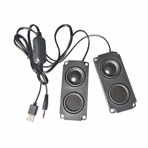 Zecic Space Saving Speaker Computer TV Projector Mobile Phone Speaker Subwoofer