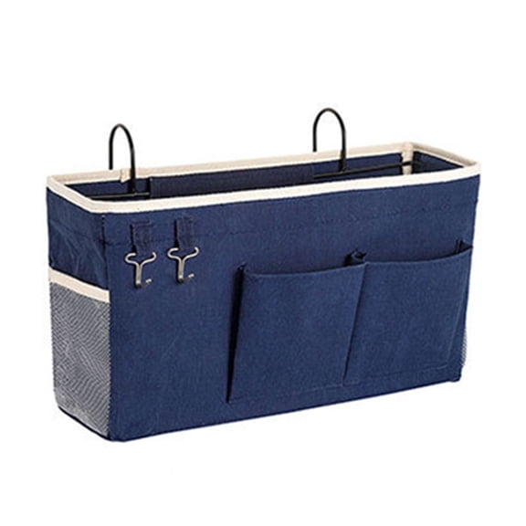 Zecic Spacious Bedside Pocket Organizer for Dorm Room Stylish Remote Control Holder Hanging Storage Bag for Small Apartments