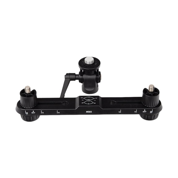 Zecic Stereo Microphone Support with Adjustable Twin Mics Enhances Auditory Recording