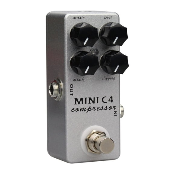Zecic True Bypass C4 Compressor Bass Guitar Effect Pedal Overdrive 4 Modes Effector Guitar Effect Pedal Guitar Part Enduring
