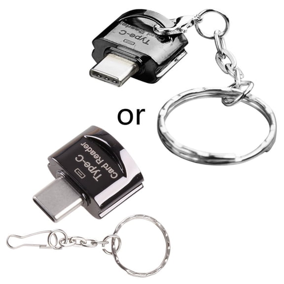 Zecic USB 2.0 Type C Card Reader for SD, Micro- SD PC Smartphones with OTG Function