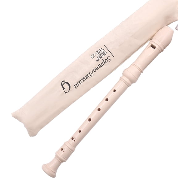 Zecic Vertical Flute 8 Hole Soprano Recorder Clarinet Descant Recorders Professional Woodwind Instruments Treble Flute