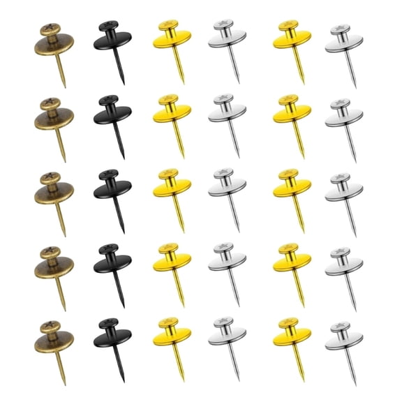 Zecic Wall Nails for Hanging Thumb Tacks for Wall Hanging Picture Hangers 30pcs