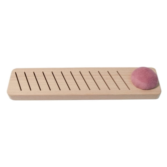 Zecic Wooden Thread Plate Holder 12 Slots Thread Plate Rack with Sewing Pins Holder