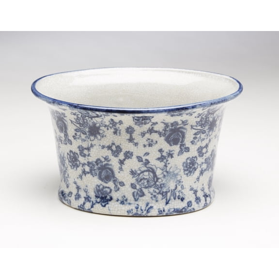 Zeckos AA Importing 59845 Blue and White Planter