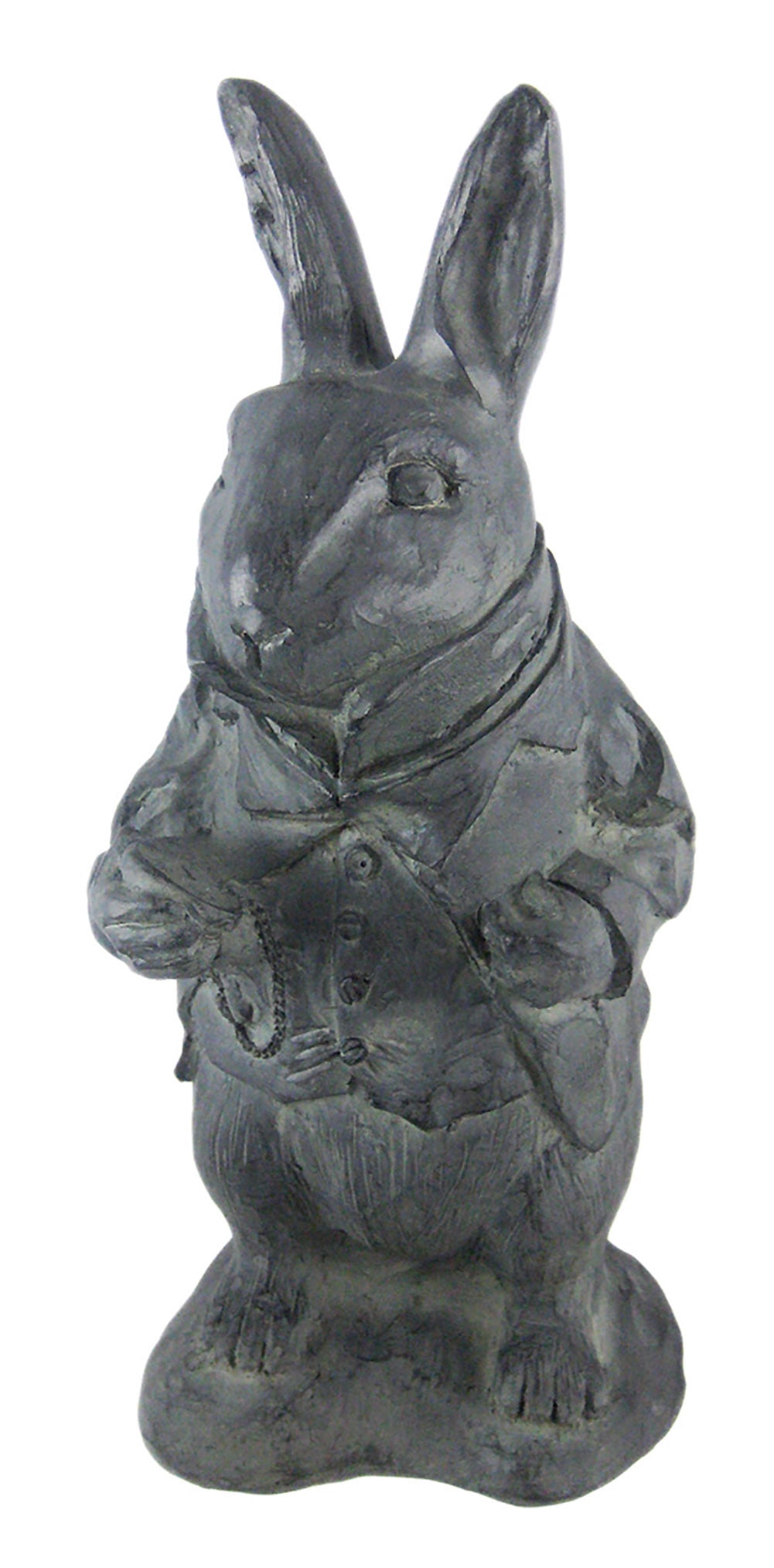 White Resin Rabbit Garden Statue for Indoor/Outdoor Use