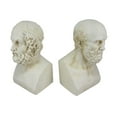 thumbnail image 1 of Zeckos Aristotle And Homer Bust Bookends Greek Philosophy, 1 of 6