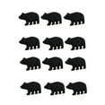 thumbnail image 1 of Zeckos Black Cast Iron Forest Bear Drawer Pull Cabinet Knob Set of 12, 1 of 4