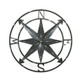 thumbnail image 1 of Zeckos Black Metal Nautical Compass Rose Hanging Wall Décor 20 inch, 1 of 2