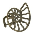 thumbnail image 1 of Zeckos Bronze Cast Iron Nautilus Shell Garden Hose Holder Hanger, 1 of 10