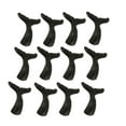 thumbnail image 1 of Zeckos Brown Cast Iron Whale Tail Drawer Pulls Cabinet Knobs Set of 12, 1 of 14
