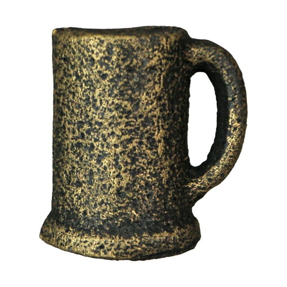 Zeckos Cast Iron Beer Mug Drawer Pulls Cabinet Knobs Set of 6