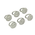 thumbnail image 1 of Zeckos Cast Iron Compass Rose Napkin Rings Dining Decor Set of 6, 1 of 8