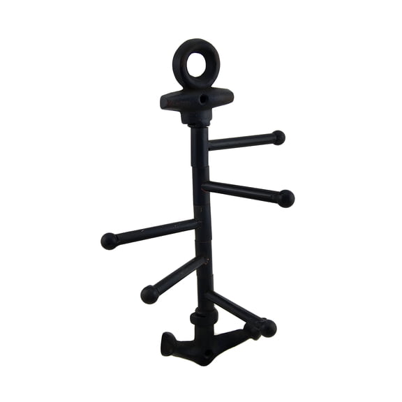 Zeckos Cast Iron Nautical Anchor Pivoting Wall Hook 12.5 inches High