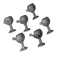 thumbnail image 1 of Zeckos Cast Iron Wine Glass Cabinet Knob Drawer Pulls Set of 6, 1 of 8