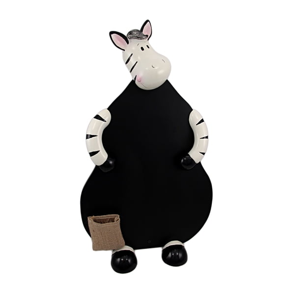Zeckos Comical Zebra Chalkboard Menu Board Wild Animals