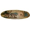 thumbnail image 1 of Zeckos Deer Family Hand Crafted Intarsia Wood Art Wall Clock 13 X 32 X 3 inches, 1 of 1