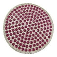 thumbnail image 1 of Zeckos Fuchsia Rhinestone Covered Round Chrome Belt Buckle, 1 of 3