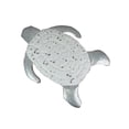 thumbnail image 1 of Zeckos Galvanized Zinc Finish Metal Sea Turtle Wall Hanging with Painted Shell - White, 1 of 3