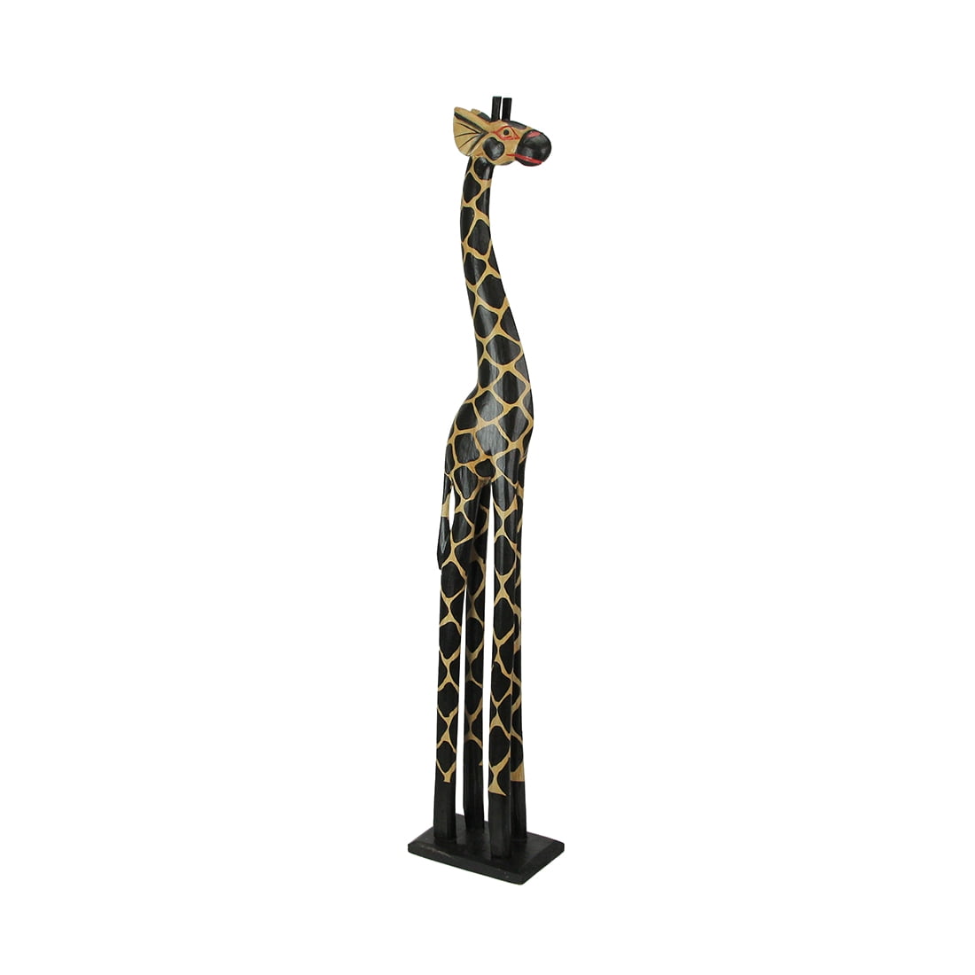 Zeckos Hand Carved Wood African Giraffe Home Décor 36 inch Zeckos Hand Carved Wood African Giraffe Home Décor 36 inch